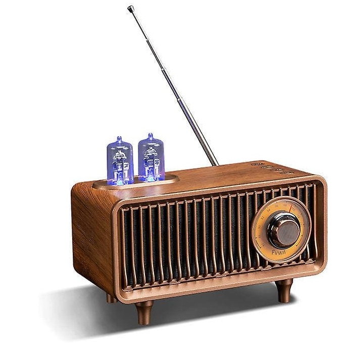Ретро старински дрвени блуетоотх радио